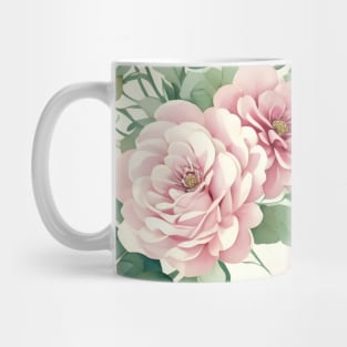 Beautiful Pink watercolor Floral Pattern Mug